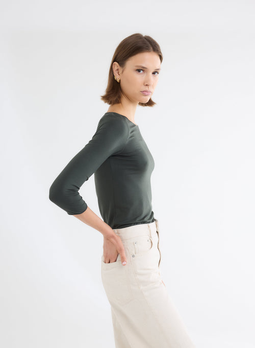 Adèle sailor neck T-shirt - MAJESTIC FILATURES