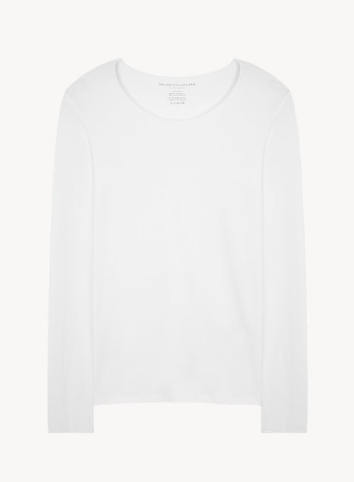 Camiseta de viscosa y elastano - MAJESTIC FILATURES