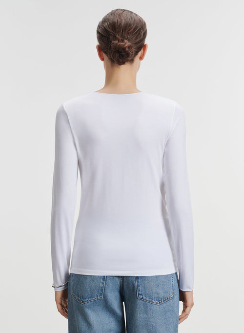 Camiseta de viscosa y elastano - MAJESTIC FILATURES
