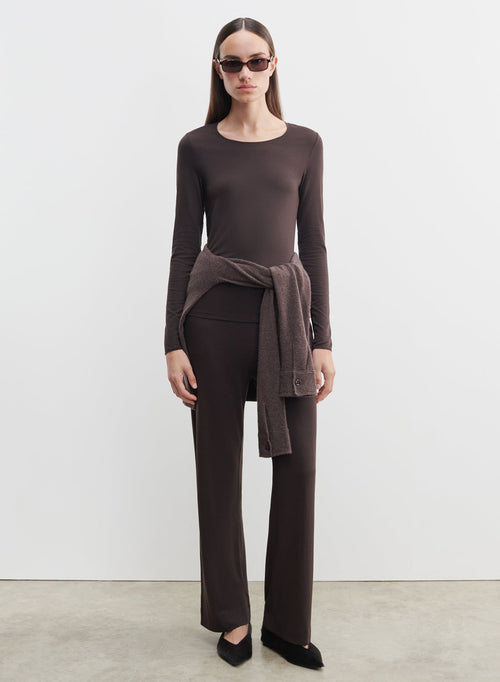 Camiseta de viscosa y elastano - MAJESTIC FILATURES