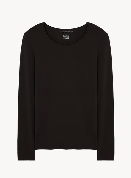 Camiseta de viscosa y elastano - MAJESTIC FILATURES