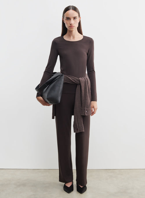 Camiseta de viscosa y elastano - MAJESTIC FILATURES