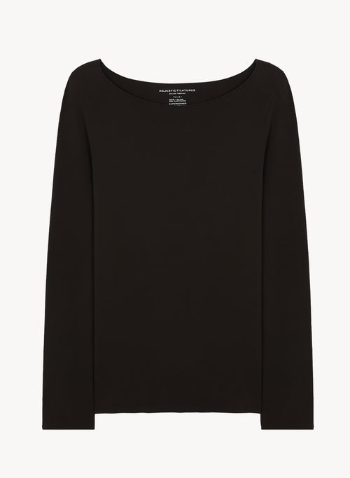 Camiseta de viscosa y elastano - MAJESTIC FILATURES