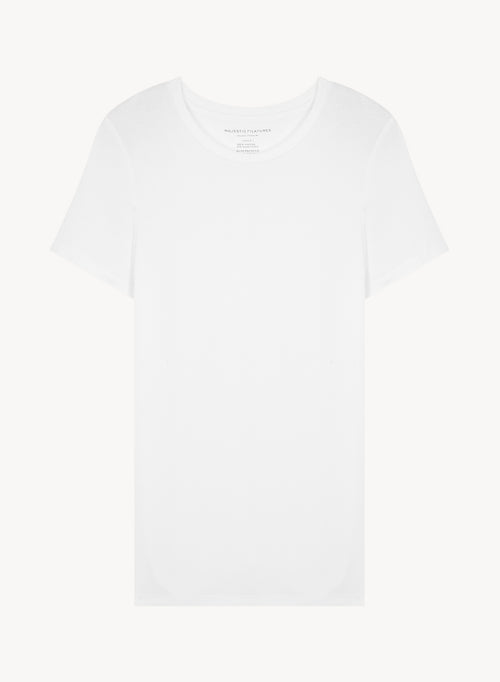 Camiseta de viscosa y elastano - MAJESTIC FILATURES