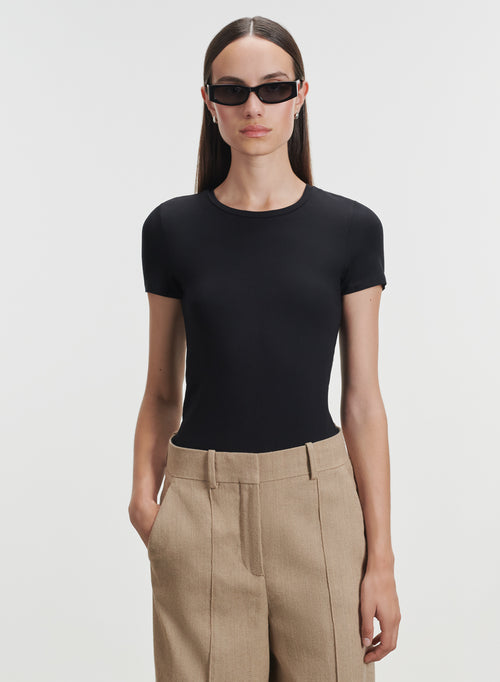 Camiseta de viscosa y elastano - MAJESTIC FILATURES