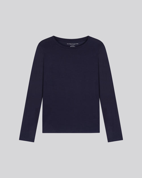 Camiseta Ally cuello redondo de Viscosa / Elastano - MAJESTIC FILATURES