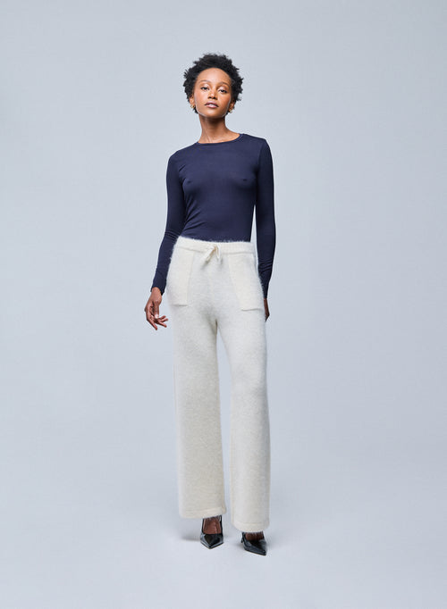 Camiseta Ally cuello redondo de Viscosa / Elastano - MAJESTIC FILATURES