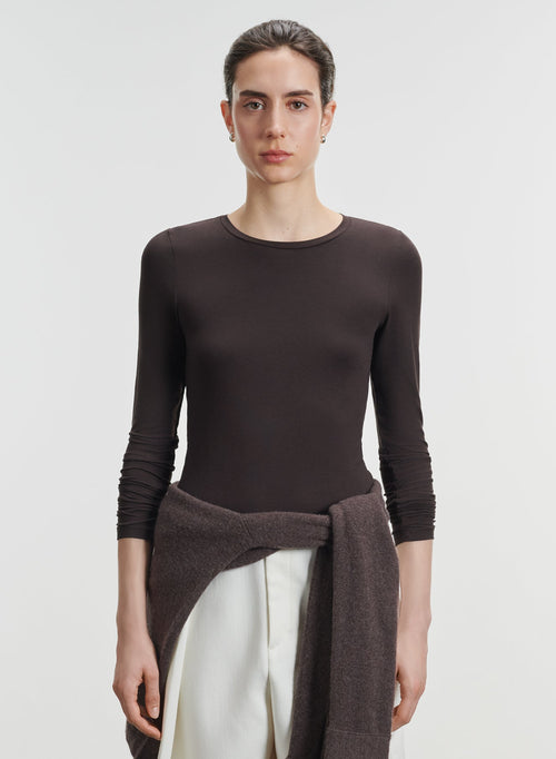 Camiseta de viscosa y elastano - MAJESTIC FILATURES