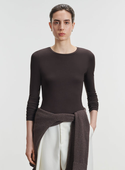Camiseta de viscosa y elastano - MAJESTIC FILATURES
