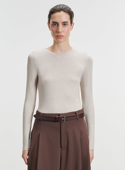 Camiseta de viscosa y elastano - MAJESTIC FILATURES
