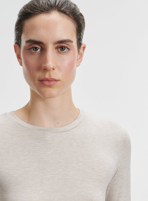 Camiseta de viscosa y elastano - MAJESTIC FILATURES