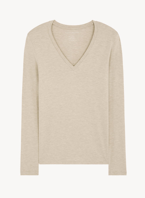 Camiseta de viscosa y elastano - MAJESTIC FILATURES
