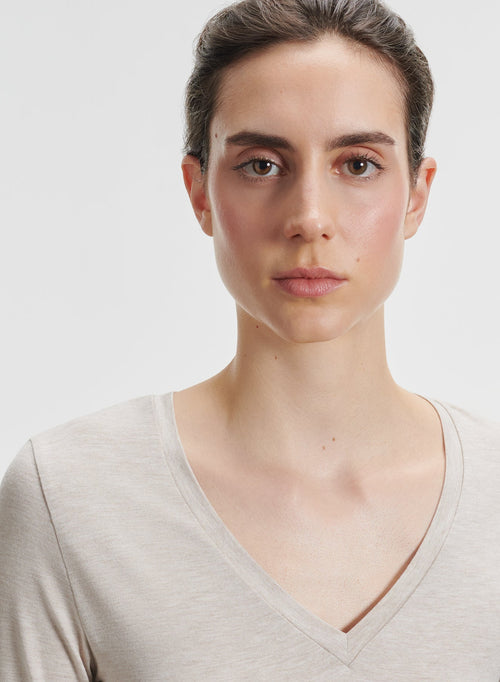 Camiseta de viscosa y elastano - MAJESTIC FILATURES