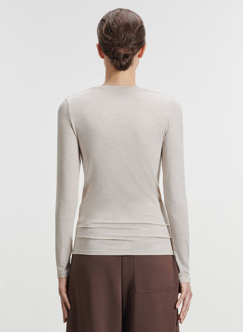 Camiseta de viscosa y elastano - MAJESTIC FILATURES