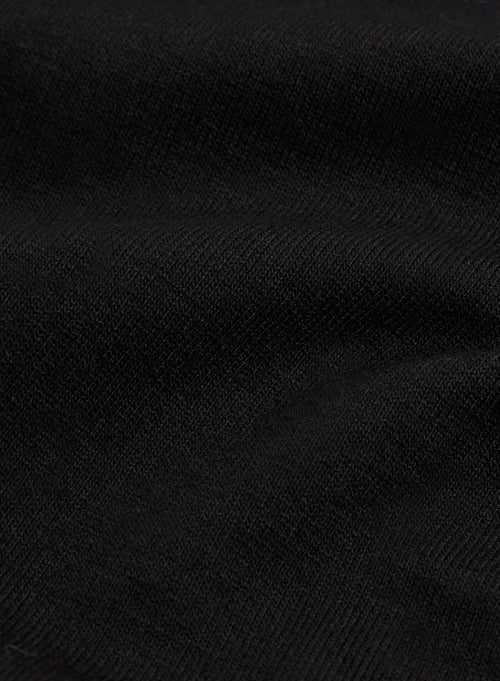 T-shirt Noir Manches 3/4 Col Bateau en Viscose et Élasthanne - MAJESTIC FILATURES