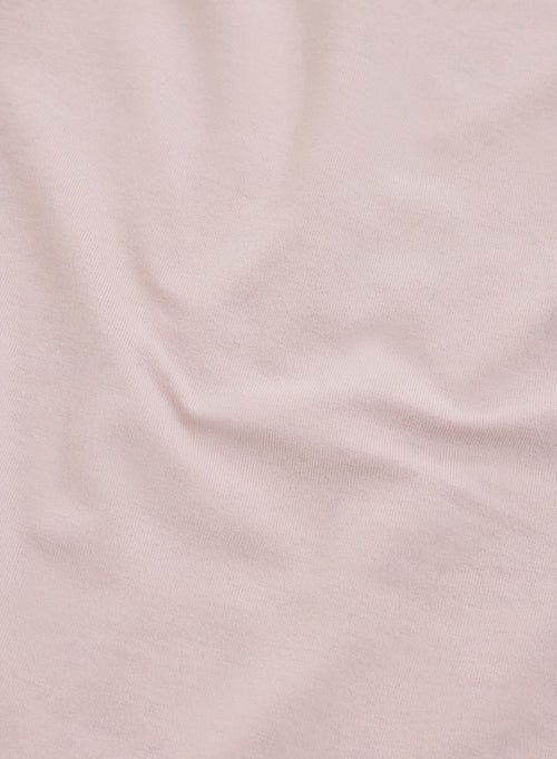 Camiseta rosa de manga larga y cuello alto en viscosa y elastano - MAJESTIC FILATURES