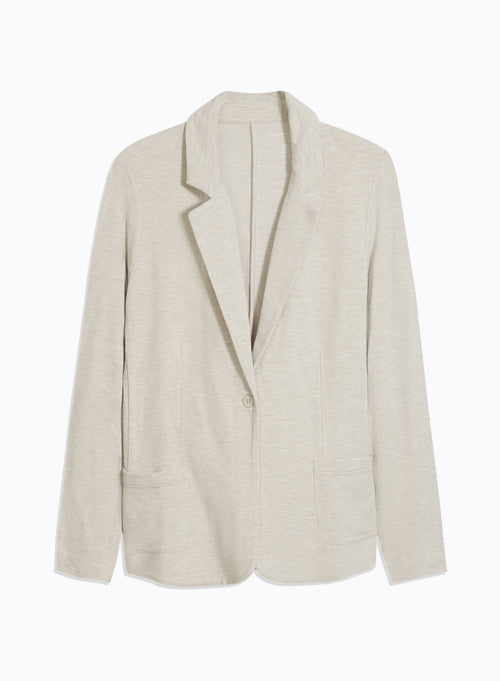 Veste Beige Manches Longues en Viscose / Elasthanne - MAJESTIC FILATURES