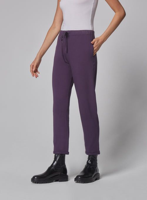 Pantalon Violet en Viscose / Elasthanne - MAJESTIC FILATURES
