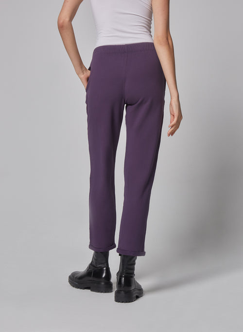 Pantalon Violet en Viscose / Elasthanne - MAJESTIC FILATURES