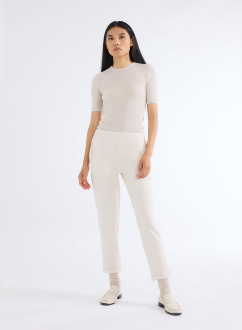 Pantalon Blanc - MAJESTIC FILATURES