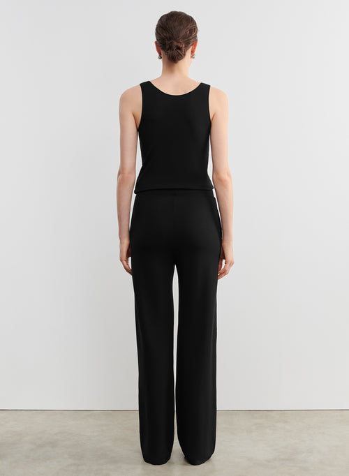 Viscose and elastane trousers - MAJESTIC FILATURES