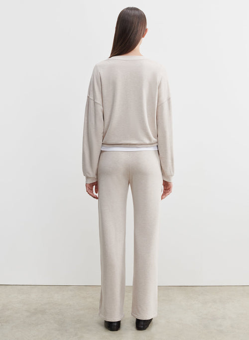 Viscose and elastane trousers - MAJESTIC FILATURES