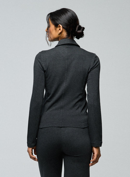 Chaqueta gris Chaqueta de manga larga en viscosa / elastano - MAJESTIC FILATURES