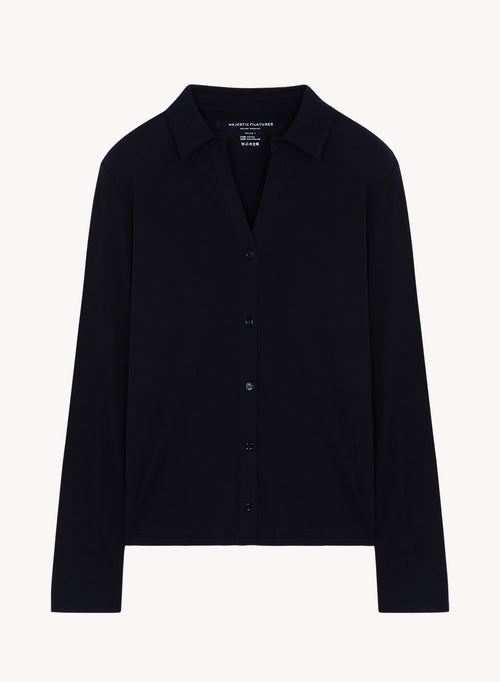 Chemise en coton et cachemire - MAJESTIC FILATURES