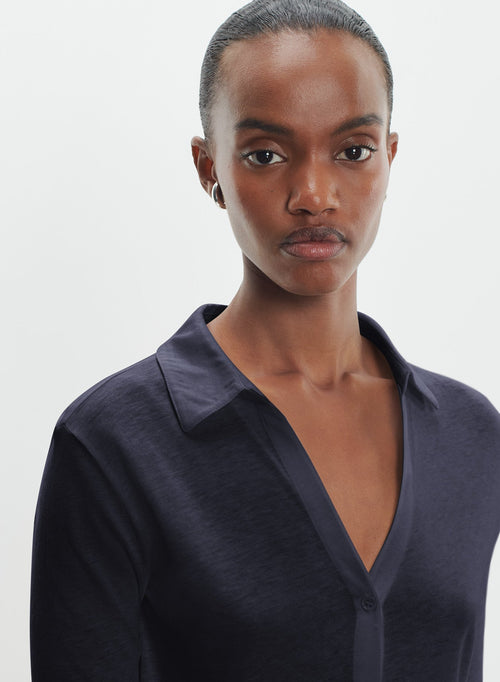 Chemise en coton et cachemire - MAJESTIC FILATURES
