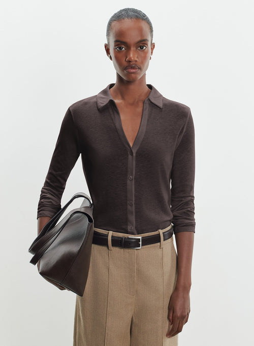 Camisa de algodón y cachemira - MAJESTIC FILATURES