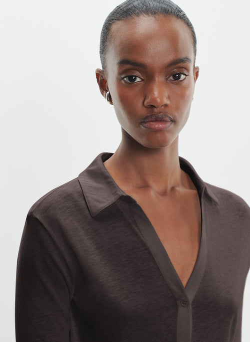 Camisa de algodón y cachemira - MAJESTIC FILATURES