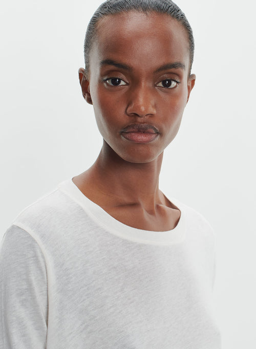 T-Shirt aus baumwolle und kaschmir - MAJESTIC FILATURES