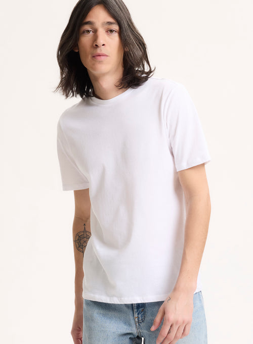 Julien Deluxe Cotton short sleeve round neck T-shirt - MAJESTIC FILATURES