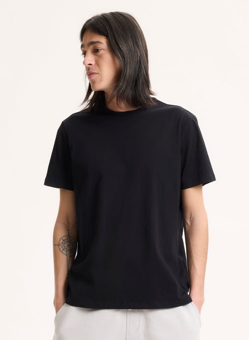 Julien Deluxe Cotton short sleeve round neck T-shirt - MAJESTIC FILATURES