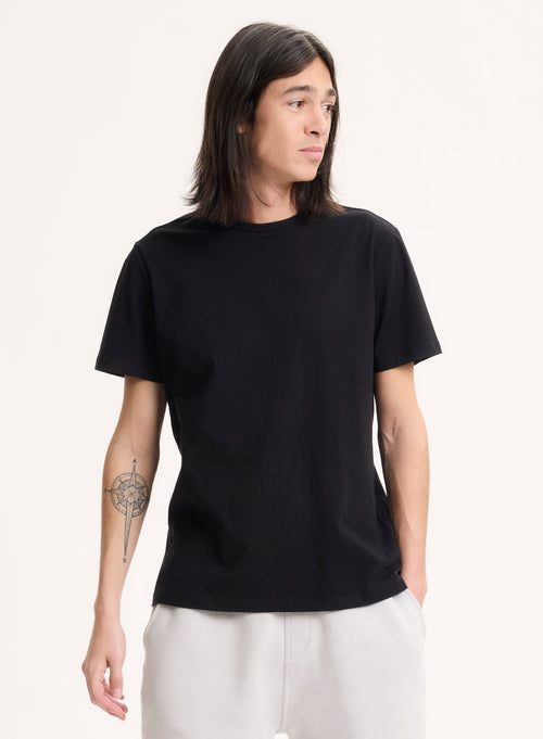 Julien Deluxe Cotton short sleeve round neck T-shirt - MAJESTIC FILATURES