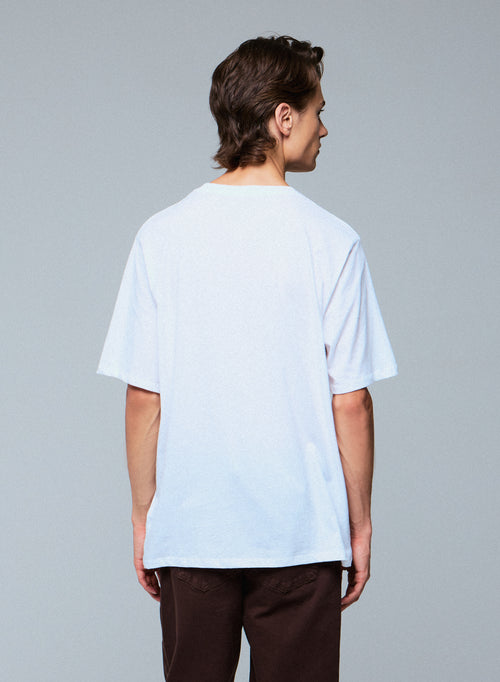 Deluxe Cotton White Short Sleeve Crew Neck T-Shirt - MAJESTIC FILATURES