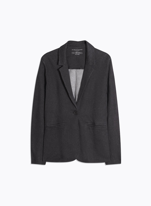 Veste Noir Manches Longues en Coton organique et Cachemire - MAJESTIC FILATURES