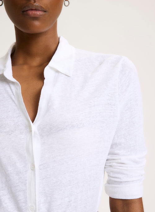 Chemise Blanche Manches 3/4 - MAJESTIC FILATURES