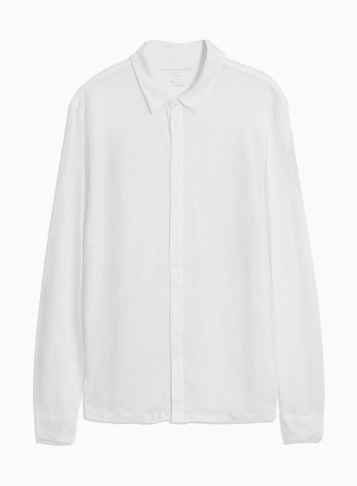 Camisa blanca de manga larga - MAJESTIC FILATURES