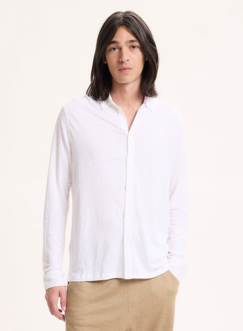 Camisa blanca de manga larga - MAJESTIC FILATURES