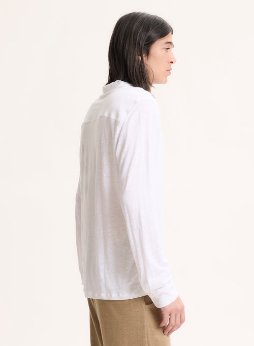 Camisa blanca de manga larga - MAJESTIC FILATURES