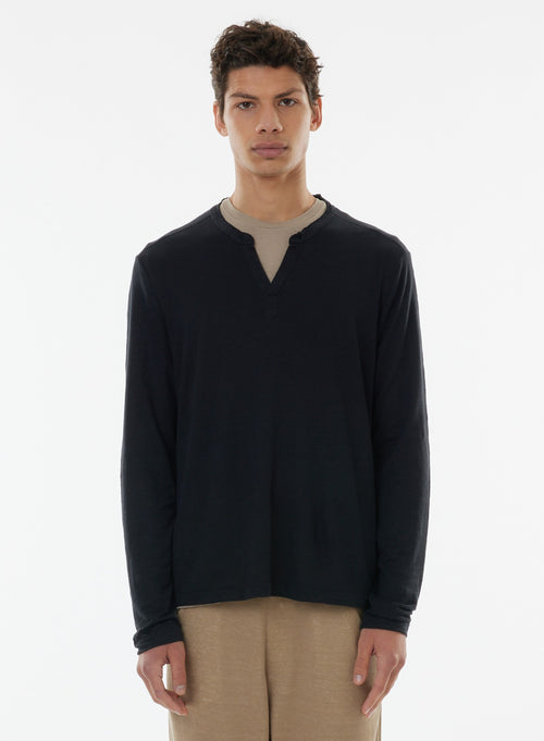 "Tunisian Long Sleeve in Linen / Elastane" - MAJESTIC FILATURES