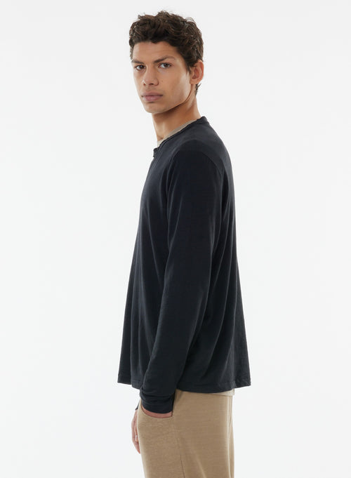 "Tunisian Long Sleeve in Linen / Elastane" - MAJESTIC FILATURES