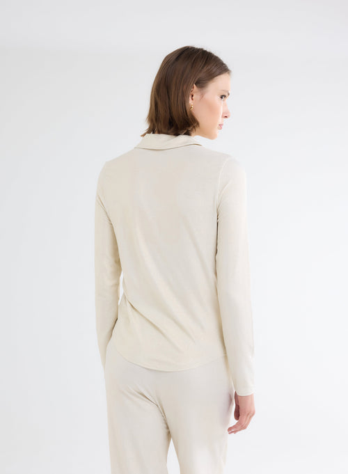 Long Sleeve White Shirt - MAJESTIC FILATURES