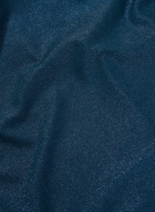 Blue long-sleeved shirt in viscose / elastane - MAJESTIC FILATURES