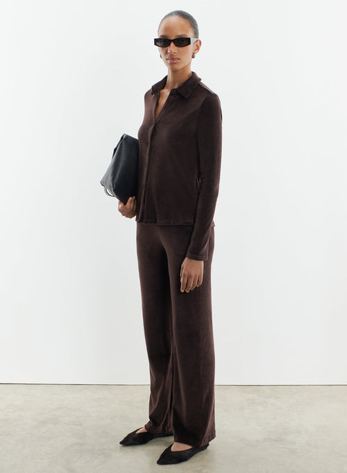 Shirt in organic cotton, modal and elastane - MAJESTIC FILATURES