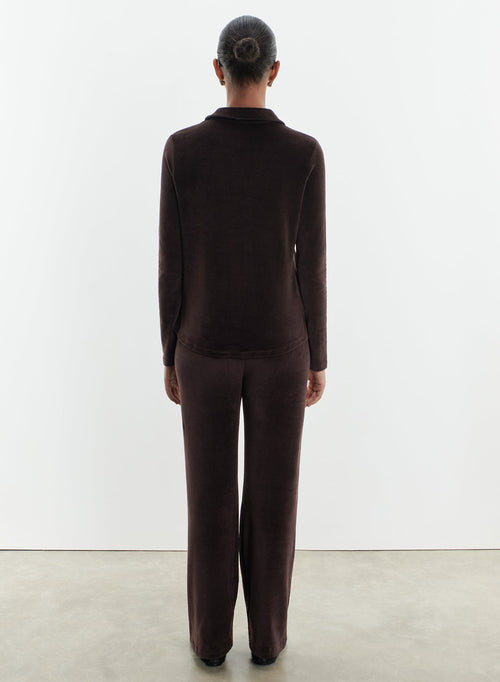 Shirt in organic cotton, modal and elastane - MAJESTIC FILATURES