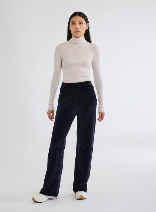 Navy pants - MAJESTIC FILATURES