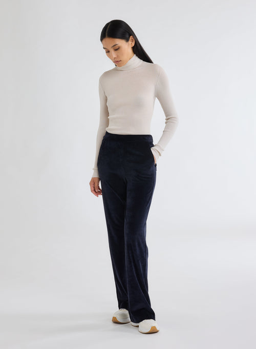 Navy pants - MAJESTIC FILATURES