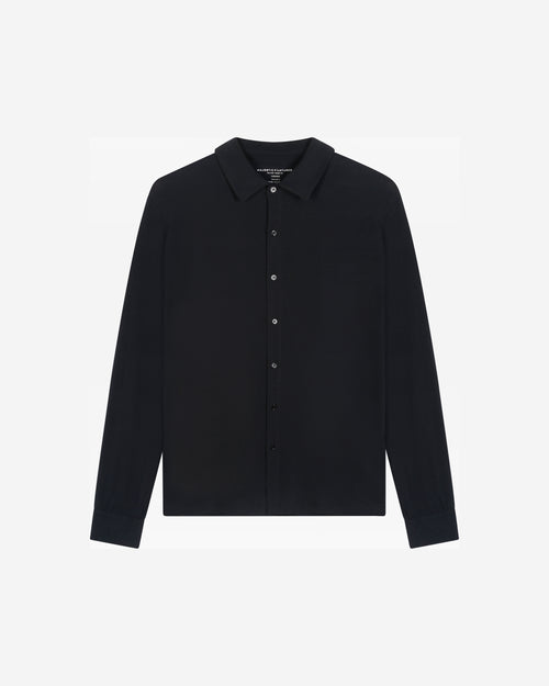 Herman Hemd mit langen Ärmeln aus Baumwolle / Elastan - MAJESTIC FILATURES